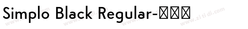 Simplo Black Regular字体转换
